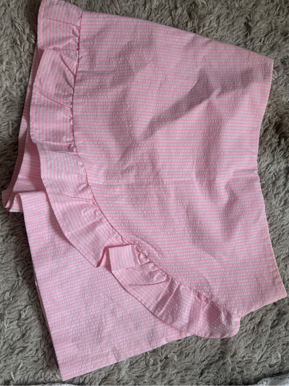 Lilly Pulitzer Pink Ruffle-Hem Skort
